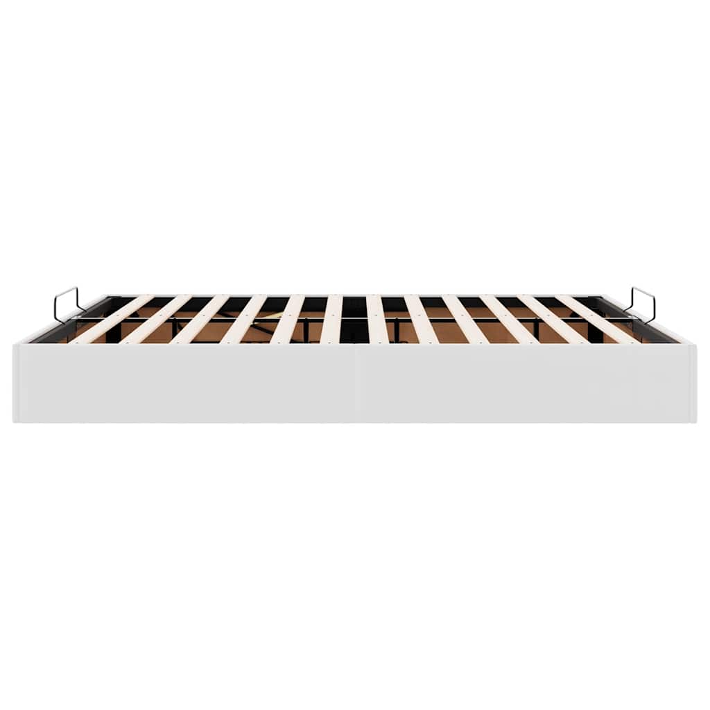 Ottoman-Bett ohne Matratze Weiß 180x200 cm Kunstleder