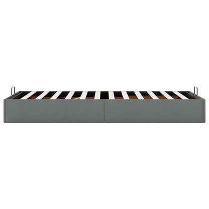 Ottoman-Bett ohne Matratze Dunkelgrau 80x200 cm Stoff