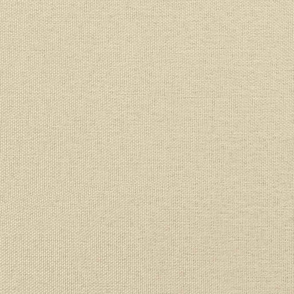 Ottoman-Bett ohne Matratze Creme 120x200 cm Stoff