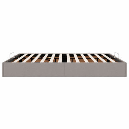 Ottoman-Bett ohne Matratze Taupe 180x200 cm Stoff