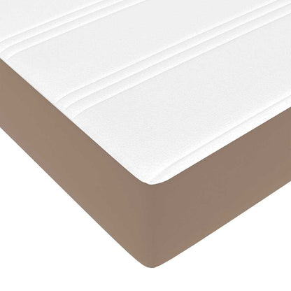 Ottoman-Bett mit Matratze Cappuccino-Braun 90x200 cm Kunstleder
