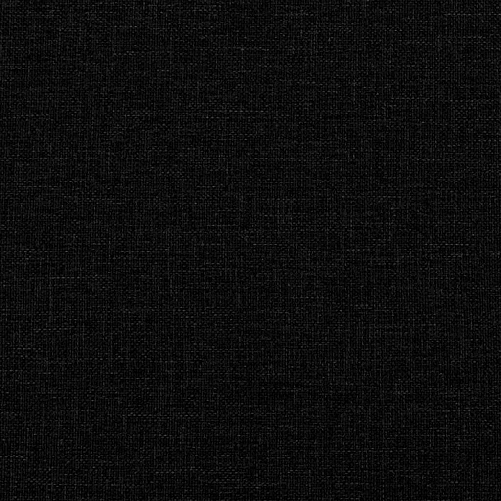 Ottoman-Bett mit Matratze Schwarz 90x190 cm Stoff