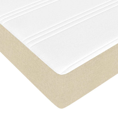 Ottoman-Bett mit Matratze Creme 180x200 cm Stoff