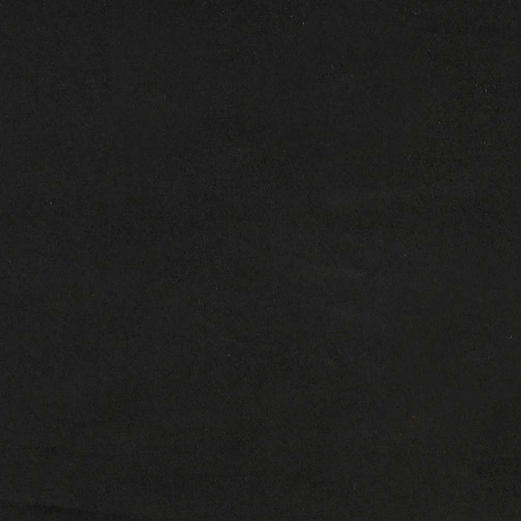 Ottoman-Bett mit Matratze Schwarz 80x200 cm Samt