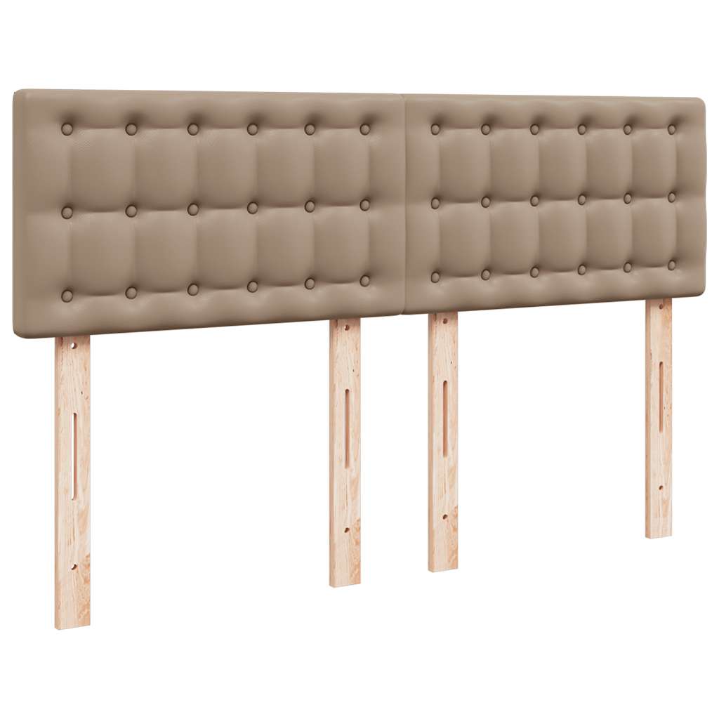 Ottoman-Bett mit Matratze Cappuccino-Braun 140x190cm Kunstleder