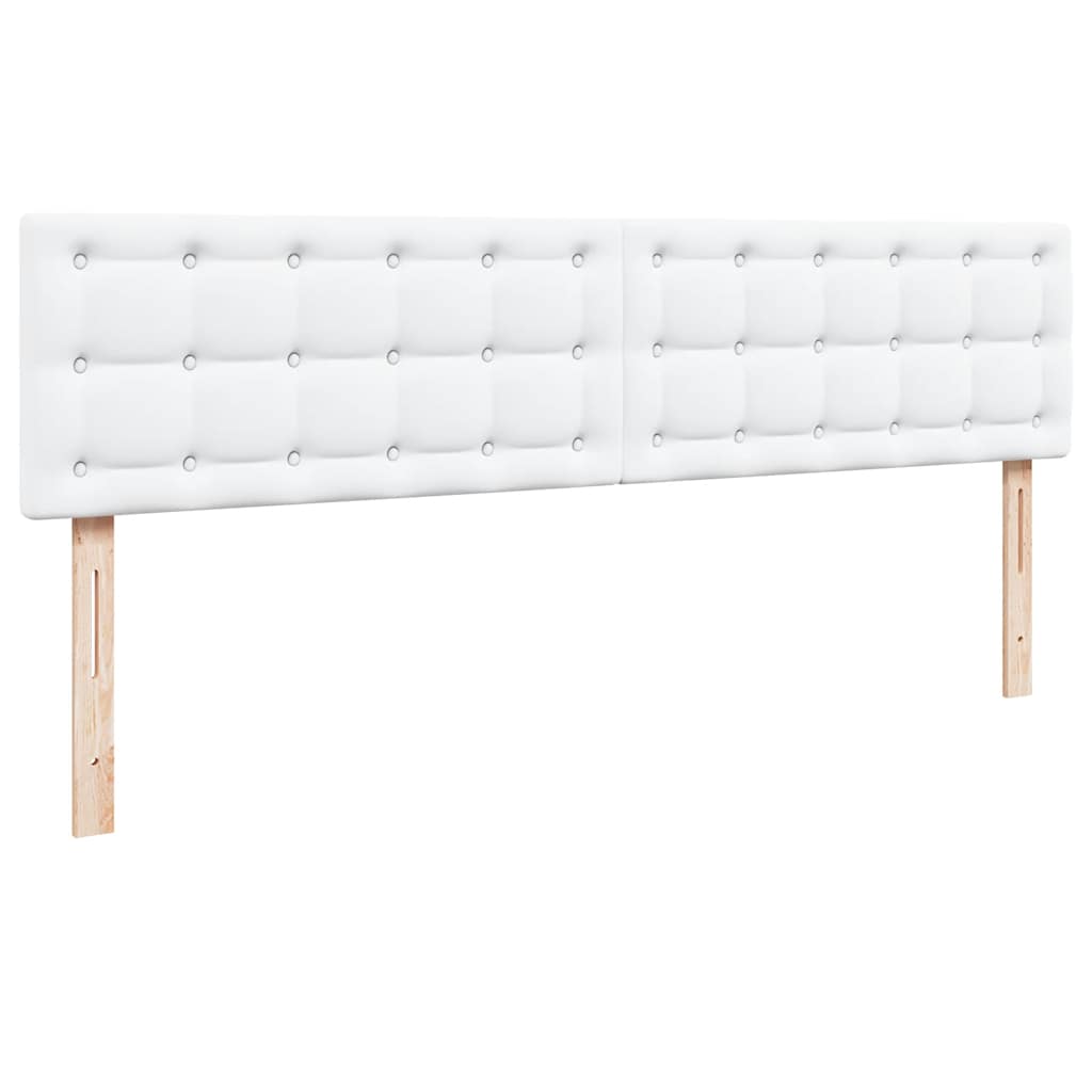 Ottoman-Bett mit Matratze Weiß 160x200 cm Kunstleder