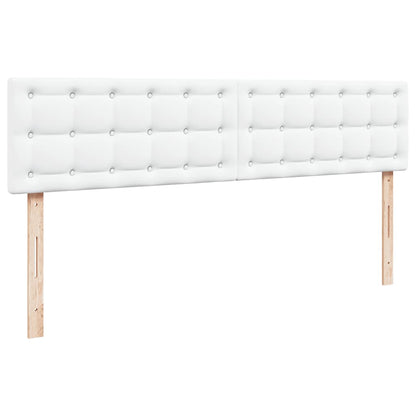 Ottoman-Bett mit Matratze Weiß 180x200 cm Kunstleder