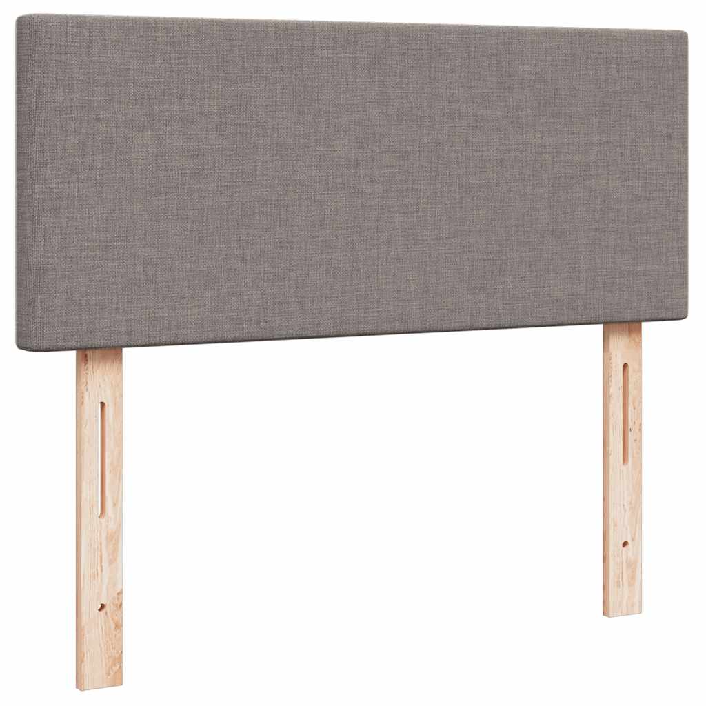 Ottoman-Bett mit Matratze Taupe 120x190 cm Stoff