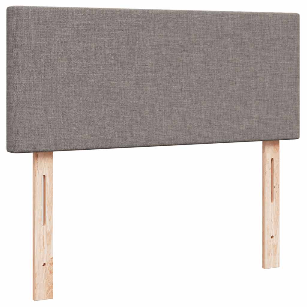 Ottoman-Bett mit Matratze Taupe 120x200 cm Stoff