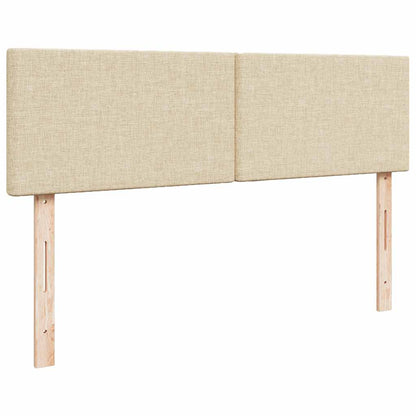 Ottoman-Bett mit Matratze Creme 140x200 cm Stoff