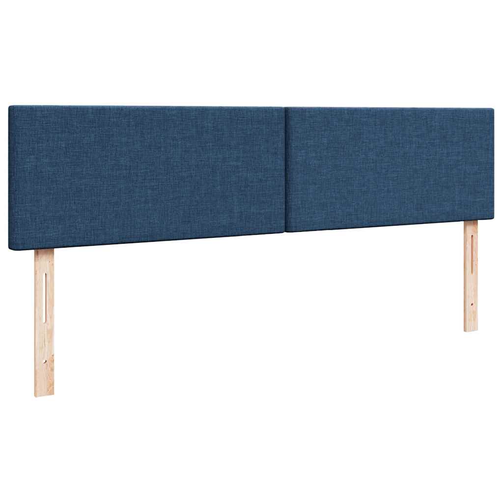 Ottoman-Bett mit Matratze Blau 180x200 cm Stoff