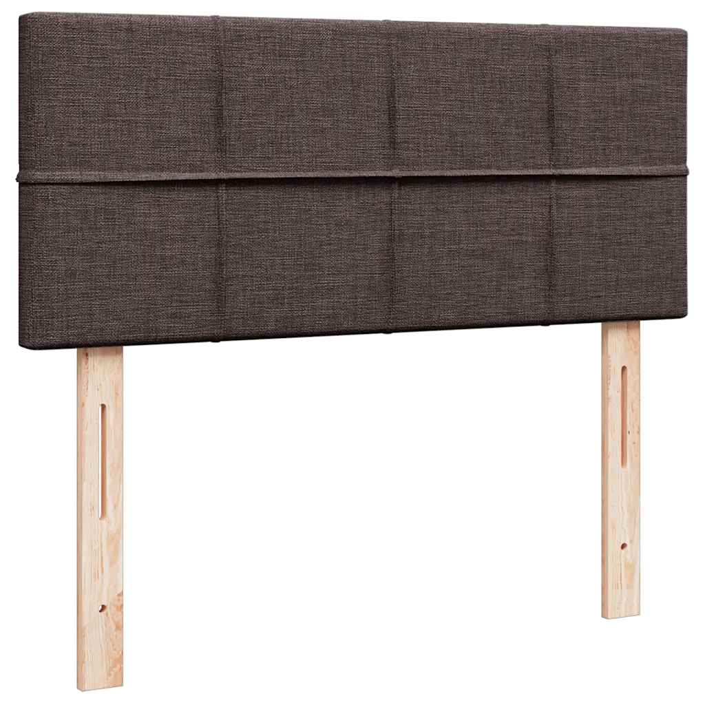 Ottoman-Bett mit Matratze Dunkelbraun 120x190 cm Stoff