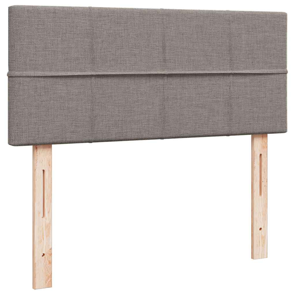 Ottoman-Bett mit Matratze Taupe 120x200 cm Stoff