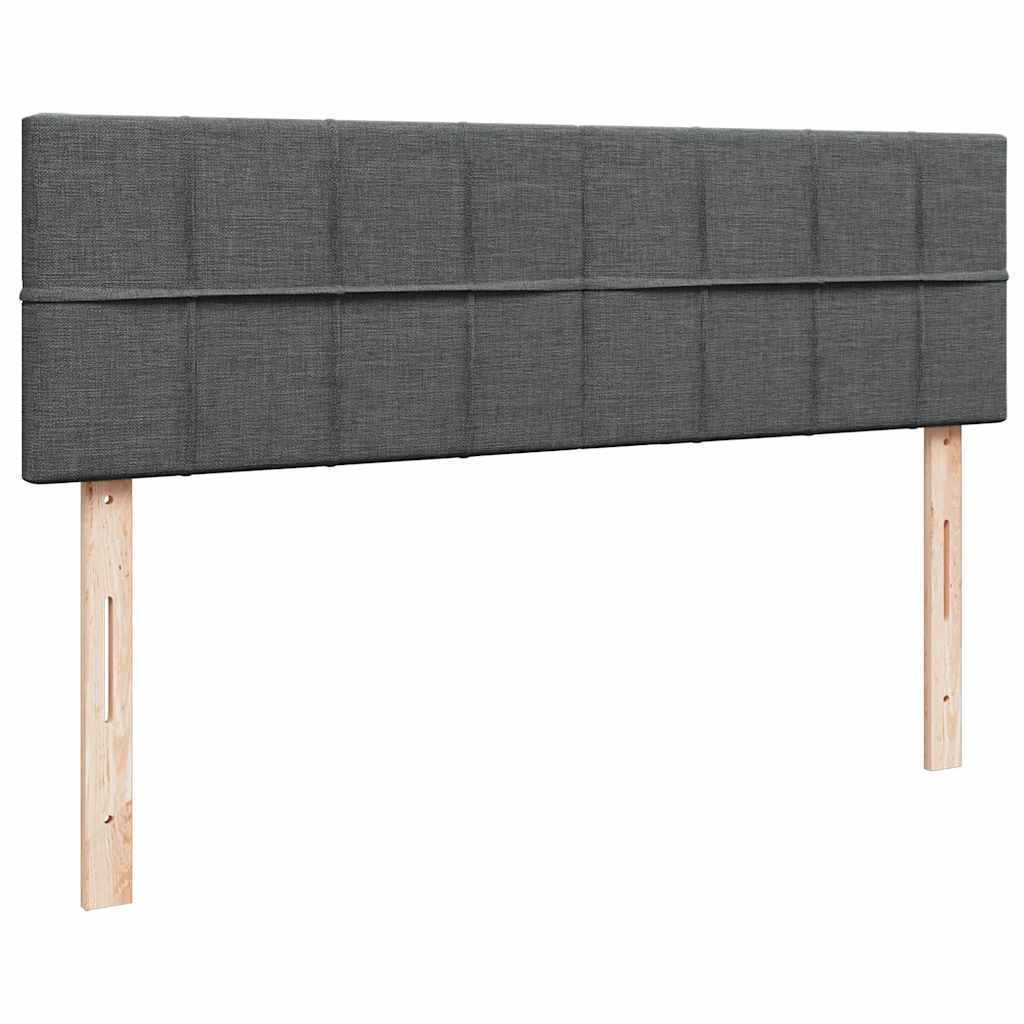 Ottoman-Bett mit Matratze Dunkelgrau 140x190 cm Stoff