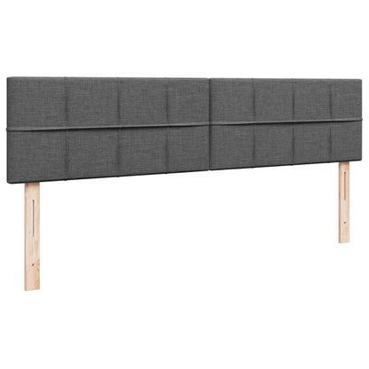 Ottoman-Bett mit Matratze Dunkelgrau 160x200 cm Stoff
