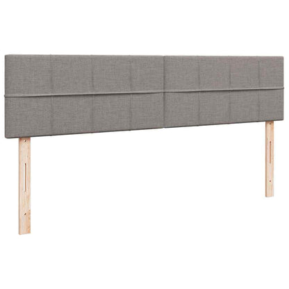 Ottoman-Bett mit Matratze Taupe 160x200 cm Stoff