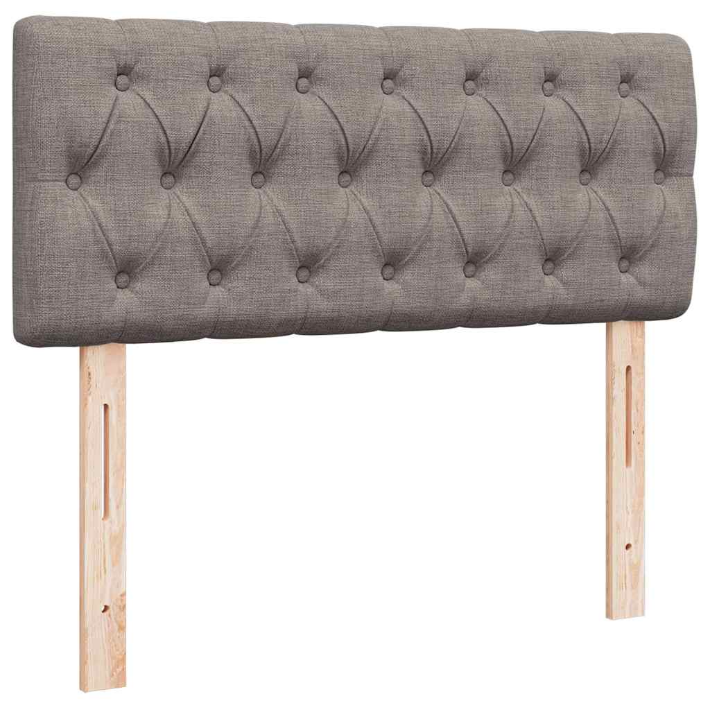 Ottoman-Bett mit Matratze Taupe 120x190 cm Stoff
