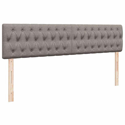 Ottoman-Bett mit Matratze Taupe 180x200 cm Stoff