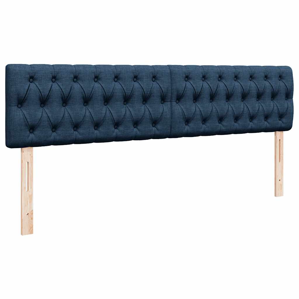 Ottoman-Bett mit Matratze Blau 180x200 cm Stoff