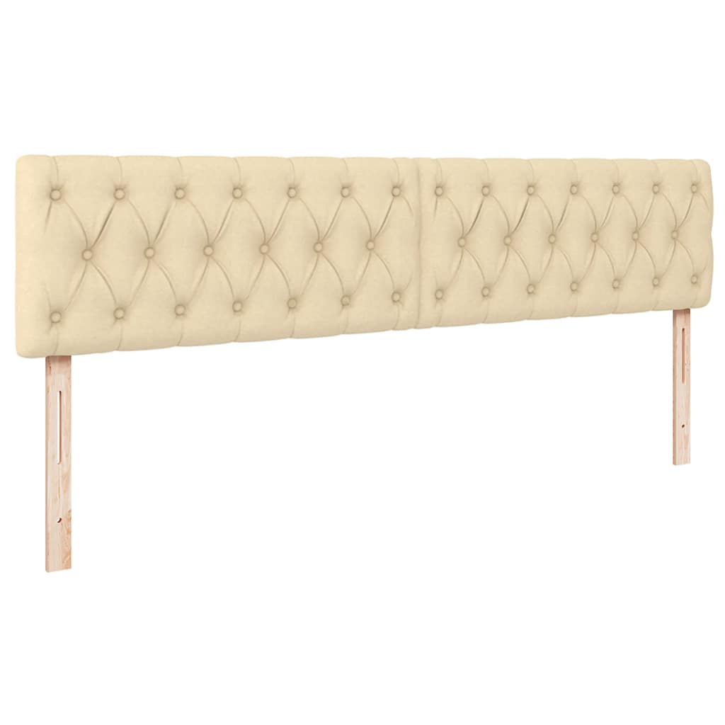 Ottoman-Bett mit Matratze Creme 200x200 cm Stoff