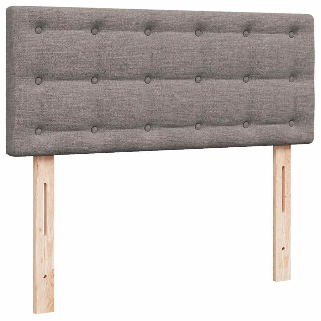 Ottoman-Bett mit Matratze Taupe 120x190 cm Stoff