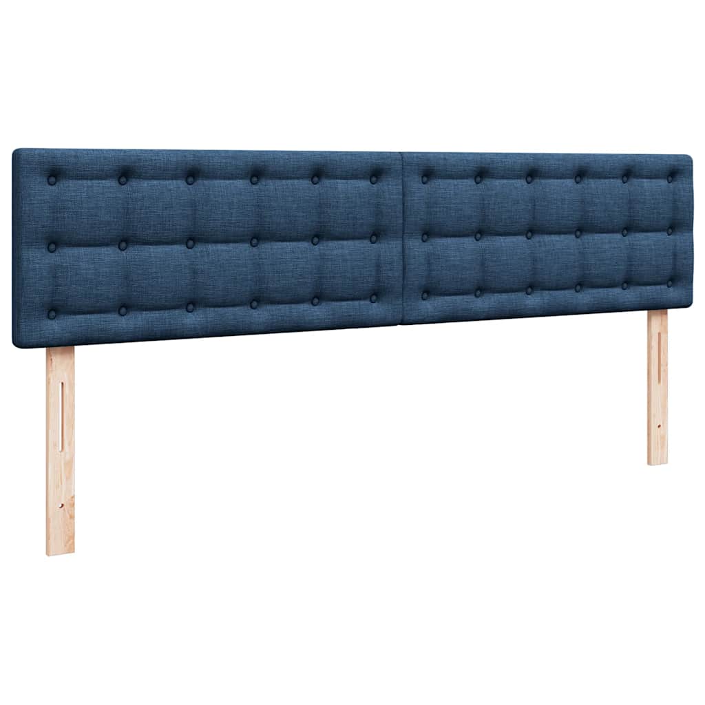 Ottoman-Bett mit Matratze Blau 160x200 cm Stoff
