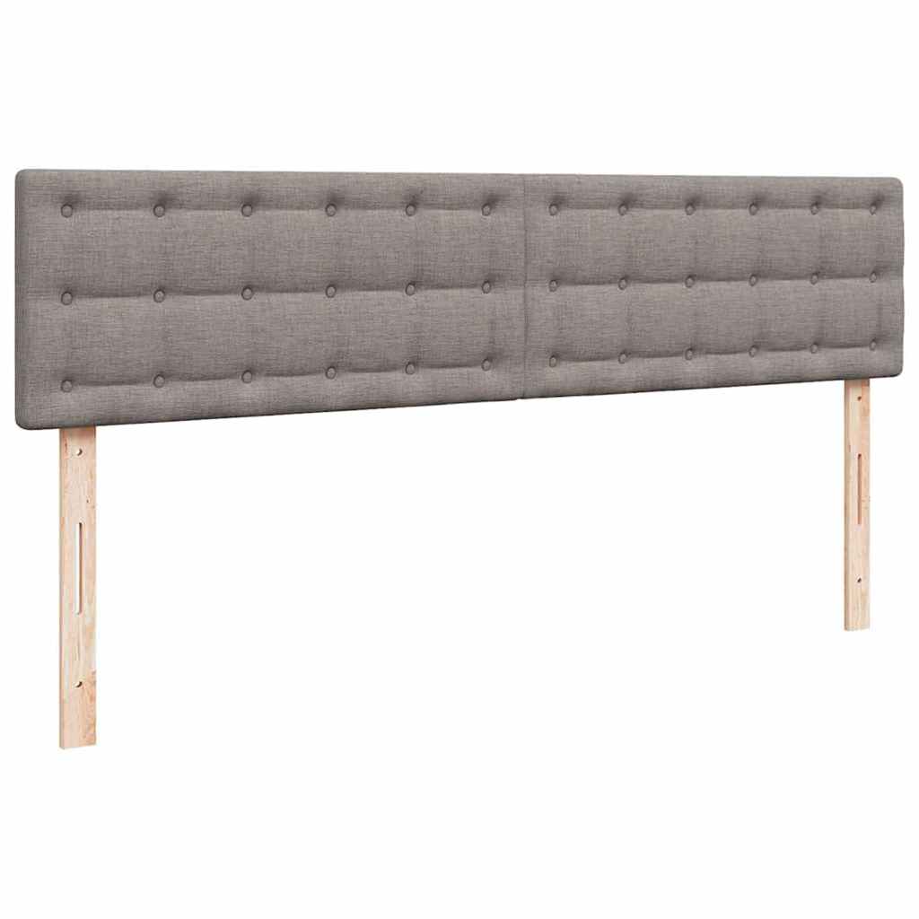 Ottoman-Bett mit Matratze Taupe 180x200 cm Stoff