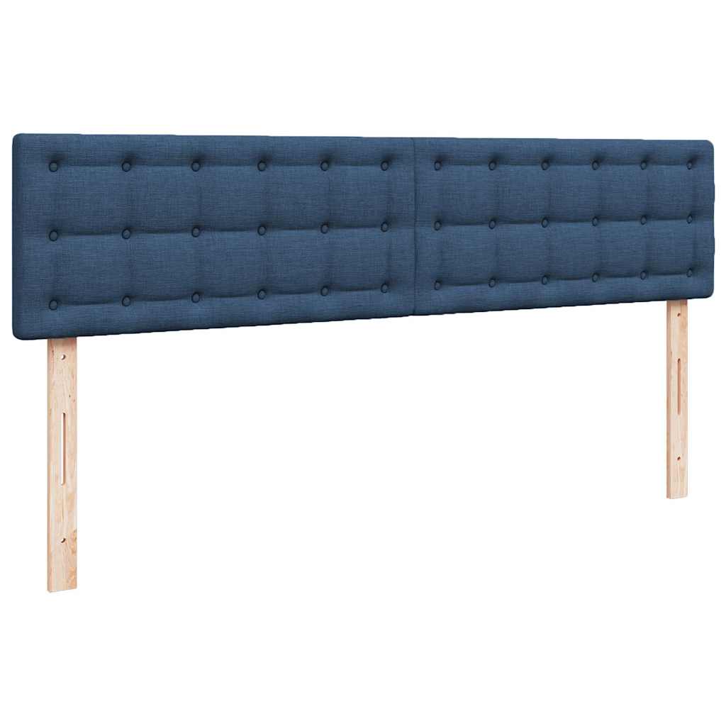 Ottoman-Bett mit Matratze Blau 180x200 cm Stoff
