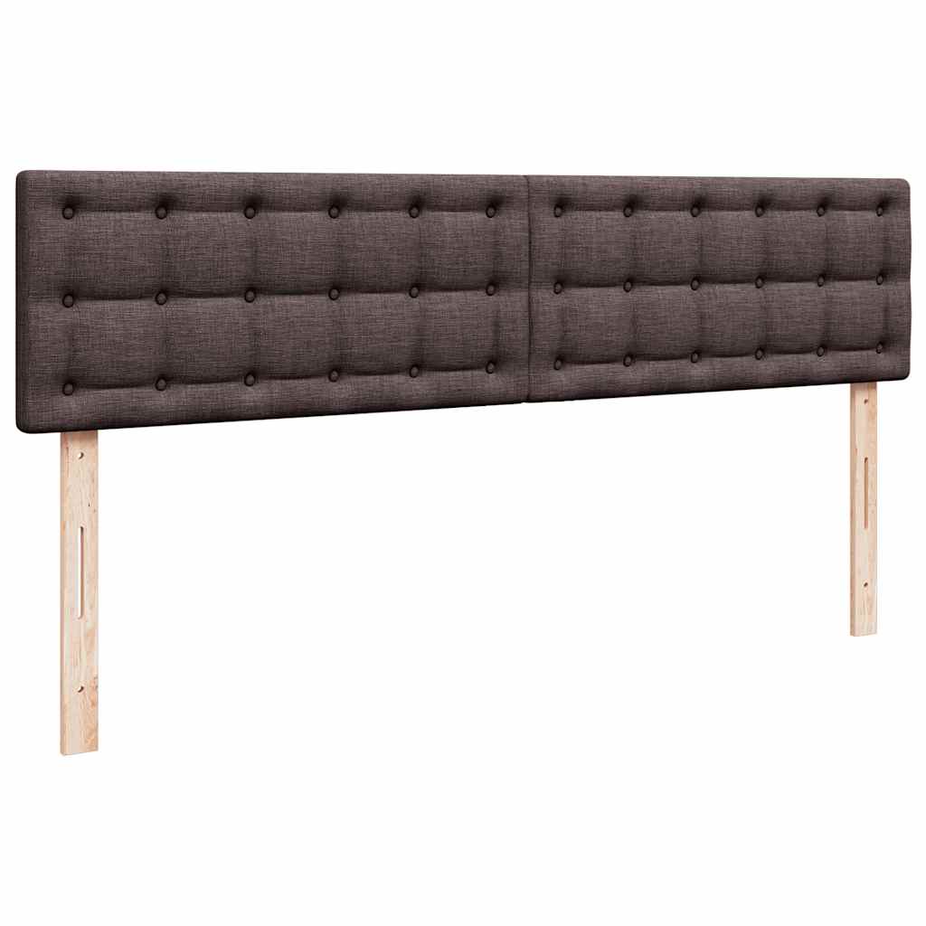 Ottoman-Bett mit Matratze Dunkelbraun 200x200 cm Stoff