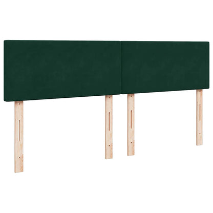 Ottoman-Bett mit Matratze Dunkelgrün 180x200 cm Samt
