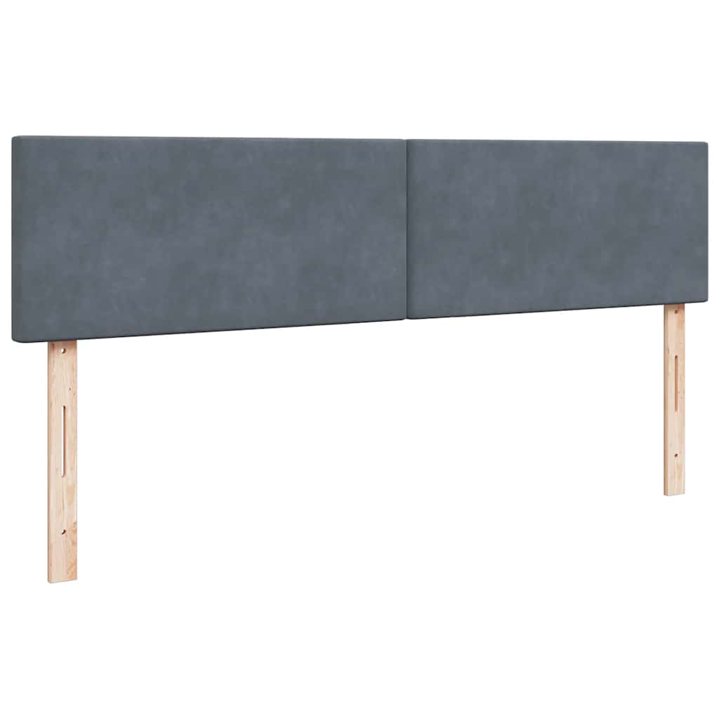 Ottoman-Bett mit Matratze Dunkelgrau 200x200 cm Samt