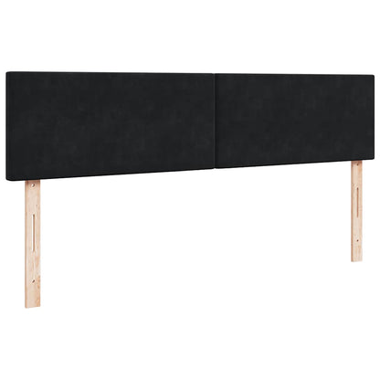 Ottoman-Bett mit Matratze Schwarz 200x200 cm Samt