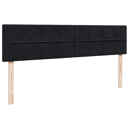 Ottoman-Bett mit Matratze Schwarz 200x200 cm Samt