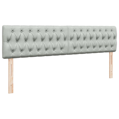 Ottoman-Bett mit Matratze Hellgrau 200x200 cm Samt