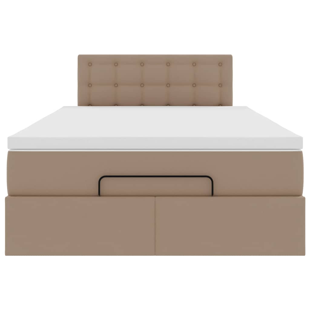 Ottoman-Bett mit Matratzen & LEDs 120x200cm Kunstleder