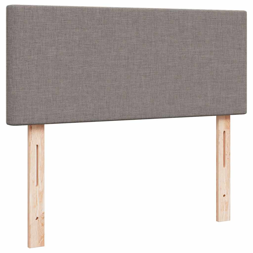 Ottoman-Bett mit Matratze & LEDs Taupe 120x200 cm Stoff