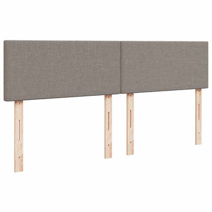 Ottoman-Bett mit Matratze & LEDs Taupe 160x200 cm Stoff