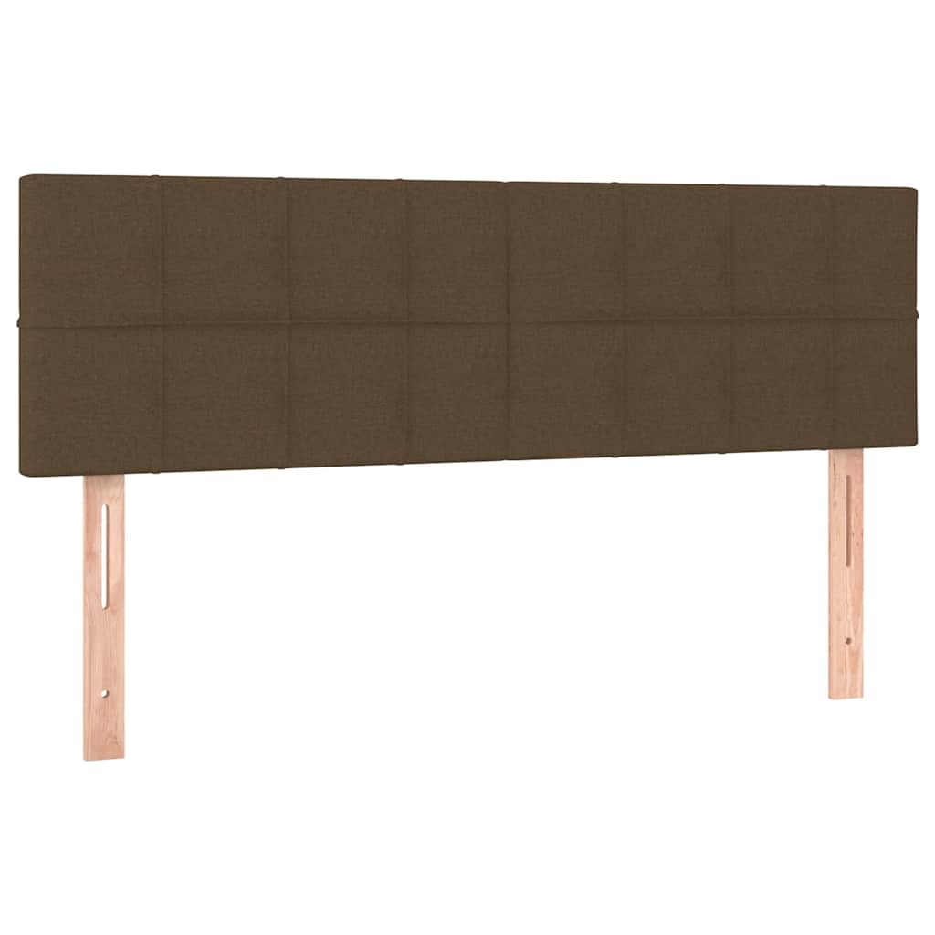 Ottomanische Bett mit Matratze & LEDs Dunkelbraun 140x190 cm