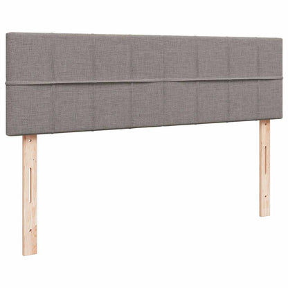 Ottoman-Bett mit Matratze & LEDs Taupe 160x200 cm Stoff