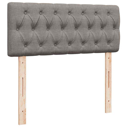 Ottoman-Bett mit Matratze & LEDs Taupe 120x200 cm Stoff