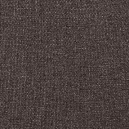 Ottoman-Bett mit Matratzen & LEDs Dunkelbraun 200x200 cm Stoff