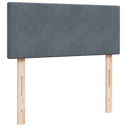 Ottoman-Bett mit Matratze & LEDs Dunkelgrau 120x200 cm Samt
