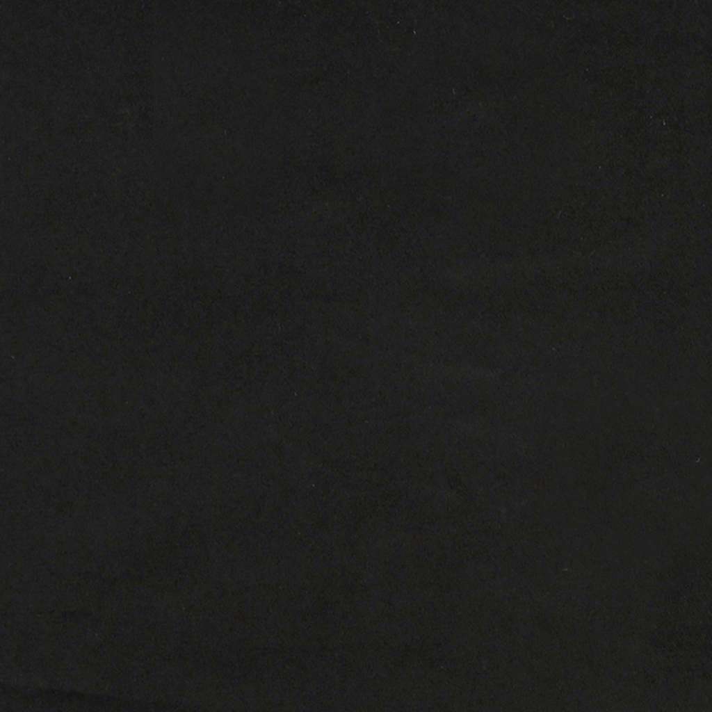 Ottomane Bett mit Matratze & LEDs Schwarz 120x190 cm Samt