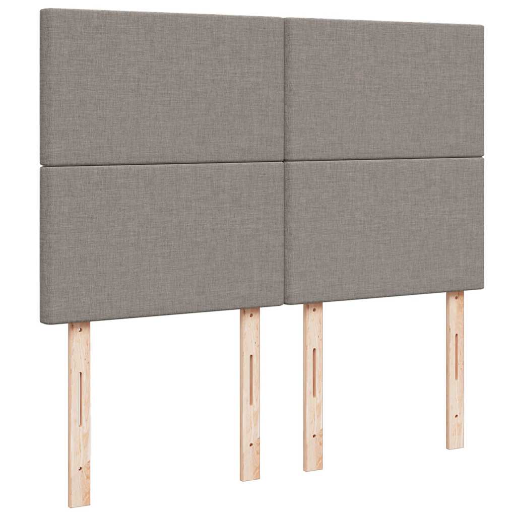 Ottoman-Bett mit Matratze Taupe 140x190 cm Stoff