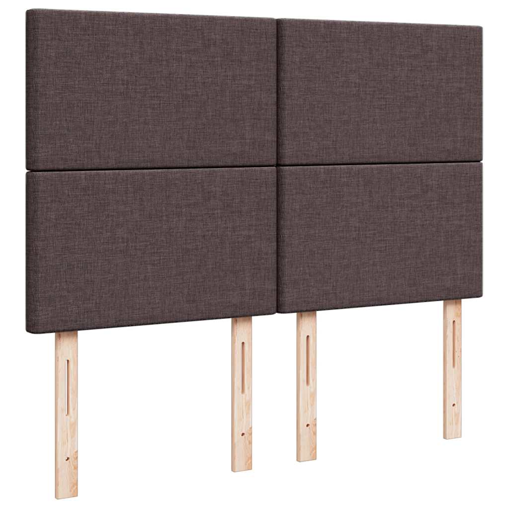 Ottoman-Bett mit Matratze Dunkelbraun 140x200 cm Stoff