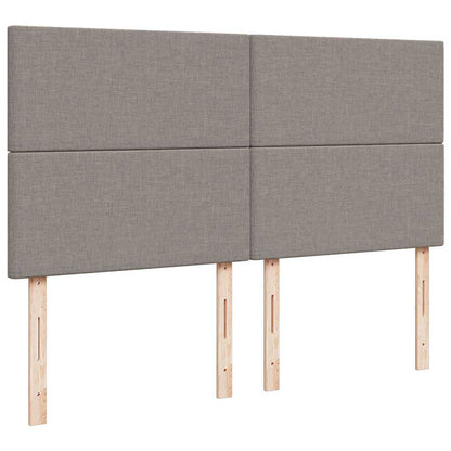 Ottoman-Bett mit Matratze Taupe 180x200 cm Stoff