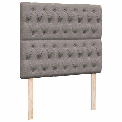 Ottoman-Bett mit Matratze Taupe 120x190 cm Stoff