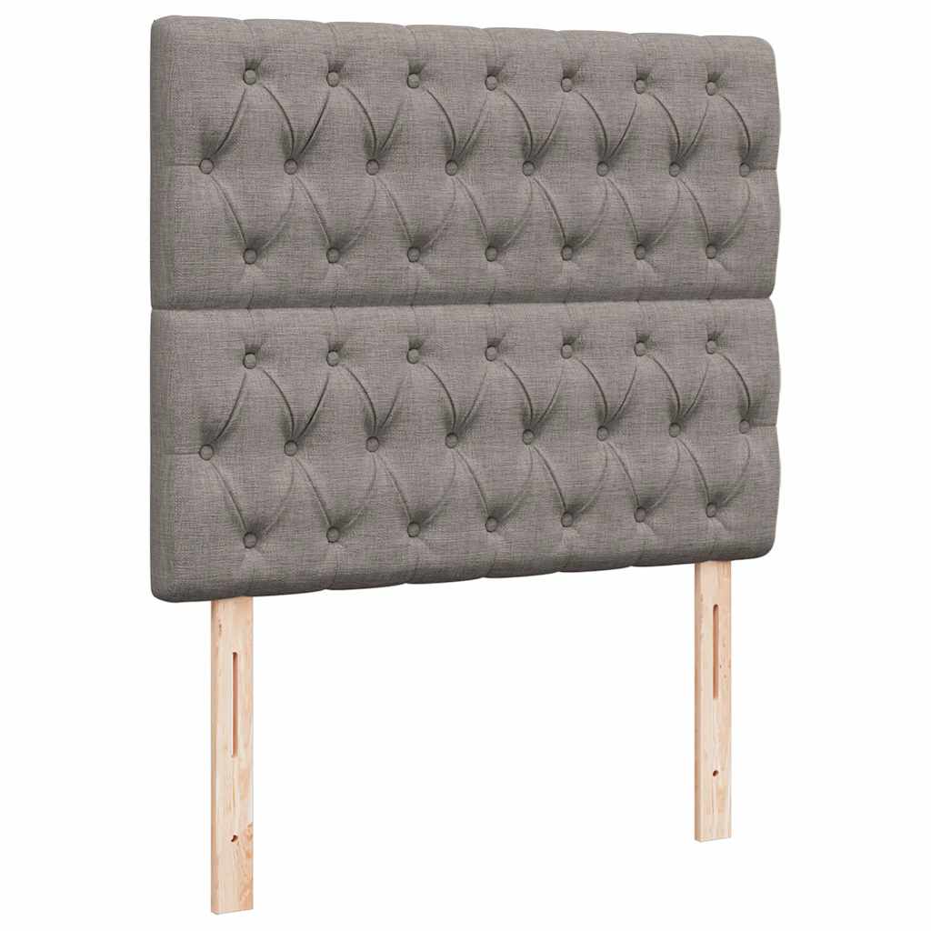 Ottoman-Bett mit Matratze Taupe 120x200 cm Stoff