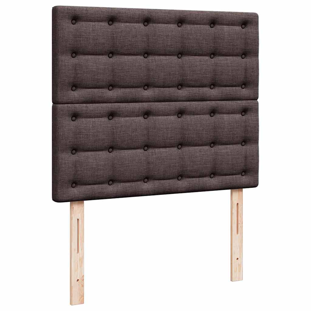 Ottoman-Bett mit Matratze Dunkelbraun 120x190 cm Stoff