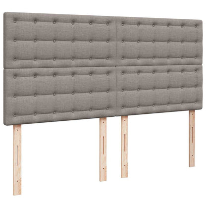 Ottoman-Bett mit Matratze Taupe 180x200 cm Stoff
